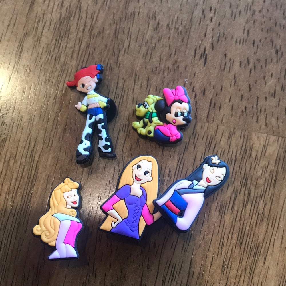 Disney theme croc charms